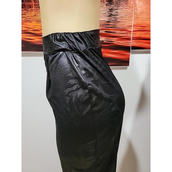 Peter And Jo Made In France Black Jacquard Size 1 (S) Trumpet Women's Skirt #7 - Picture 5 of 12